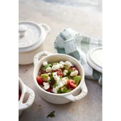 3-pc, Mini Round Dutch Oven Set, white