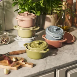6-pc, Mini Round Dutch Oven Set Macaron, mixed colors