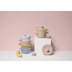 6-pc, Mini Round Dutch Oven Set Macaron, mixed colors