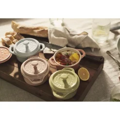 6-pc, Mini Round Dutch Oven Set Macaron, mixed colors