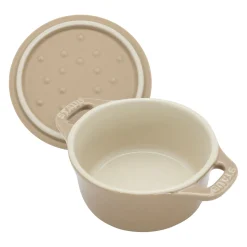 3-pc, Mini Round Dutch Oven Set, sesame