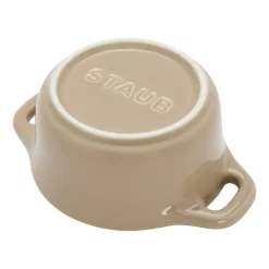 3-pc, Mini Round Dutch Oven Set, sesame