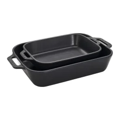 5-pc, Mixed Baking Dish Set, black matte
