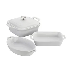 4-pc, Mixed Baking Dish Set, white