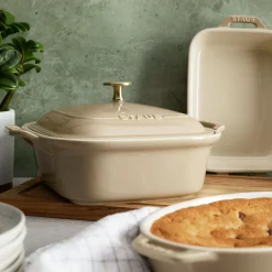 4-pc, Mixed Baking Dish Set, sesame