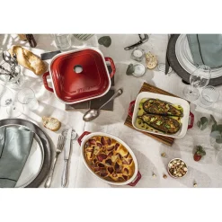 4-pc, Mixed Baking Dish Set, cherry