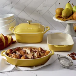 4-pc, Mixed Baking Dish Set, citron