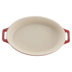 2-pc, Oval Baking Dish Set, cherry