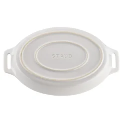 2-pc, Oval Baking Dish Set, white