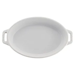 2-pc, Oval Baking Dish Set, white