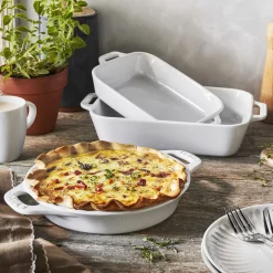 3-pc, Ovenware set, white