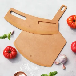2-pc Pizza Peel And Cutter Set, Fiber Wood