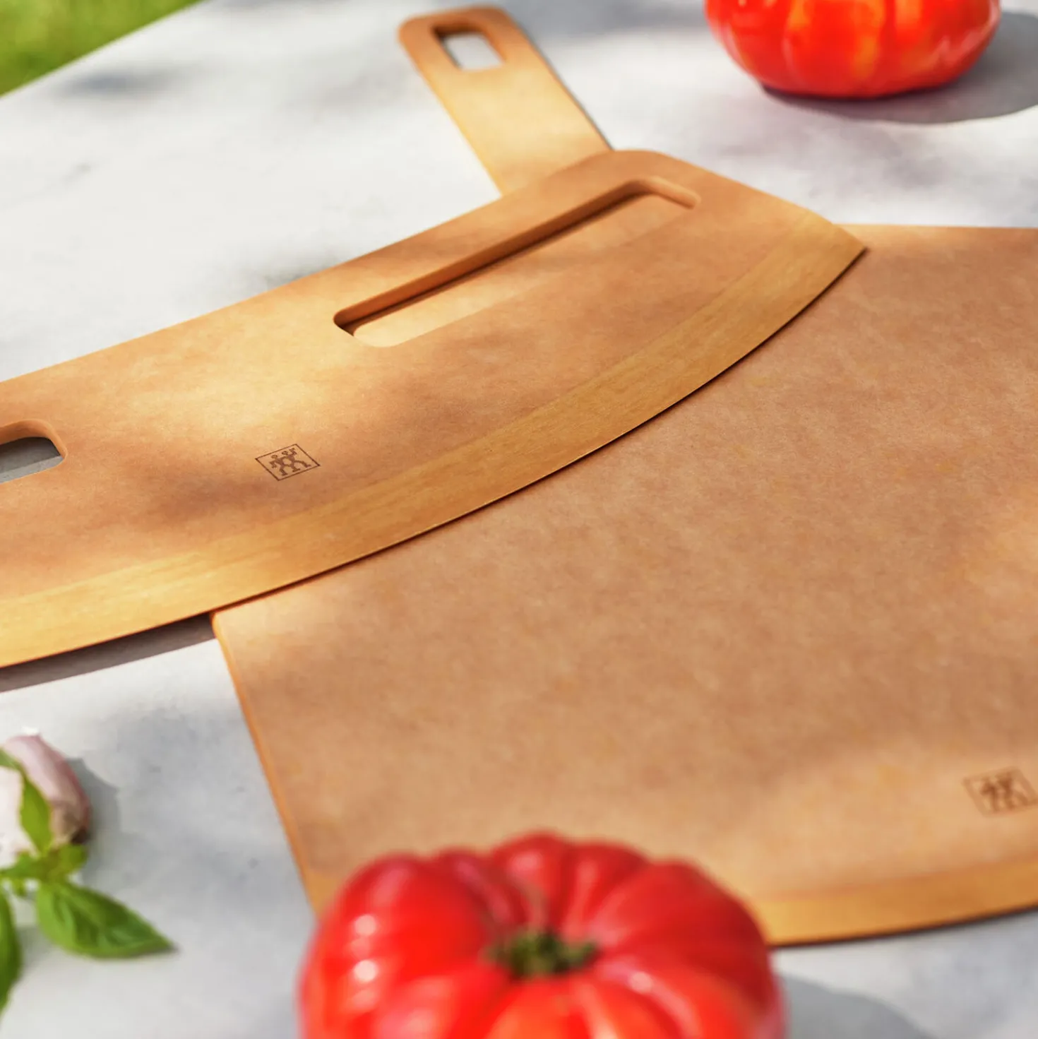 2-pc Pizza Peel And Cutter Set, Fiber Wood