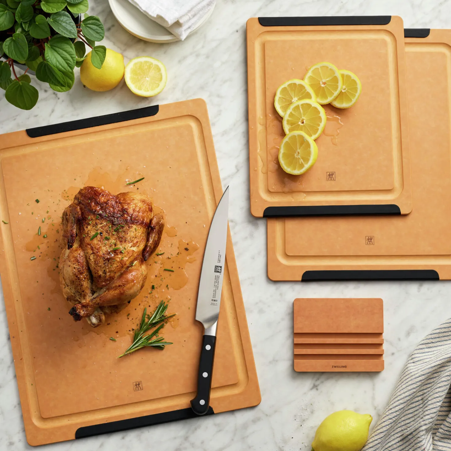 4-pc Plant Fiber Cutting Board Fiber Wood