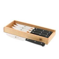 4-pc, Porterhouse Steak Knife Set In Beechwood Box