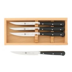 4-pc, Porterhouse Steak Knife Set In Beechwood Box