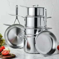 10-pc, Pots And Pans Set