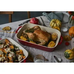 3-pc, Rectangular Baking Dish Set, cherry