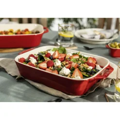 3-pc, Rectangular Baking Dish Set, cherry