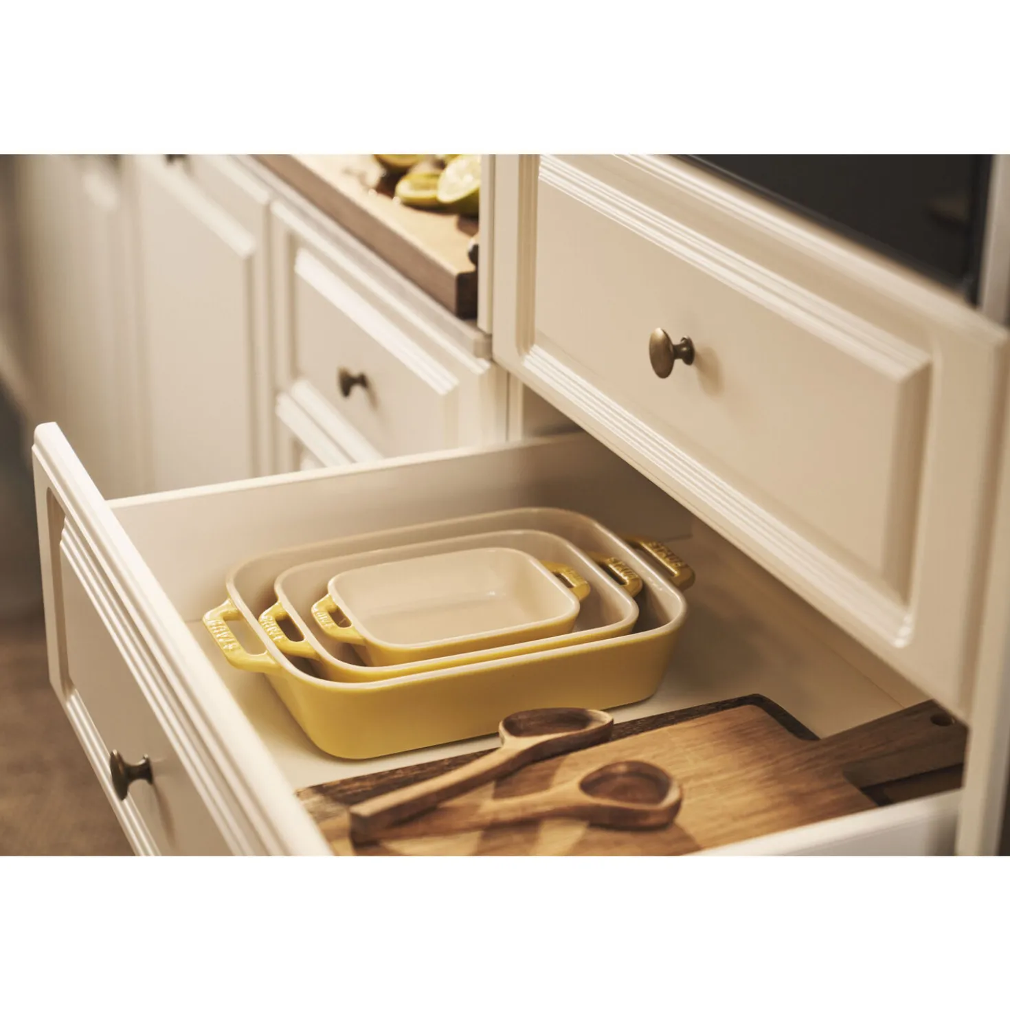 3-pc, Rectangular Baking Dish Set, citron