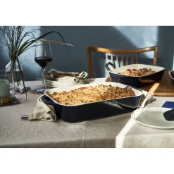 3-pc, Rectangular Baking Dish Set, dark blue