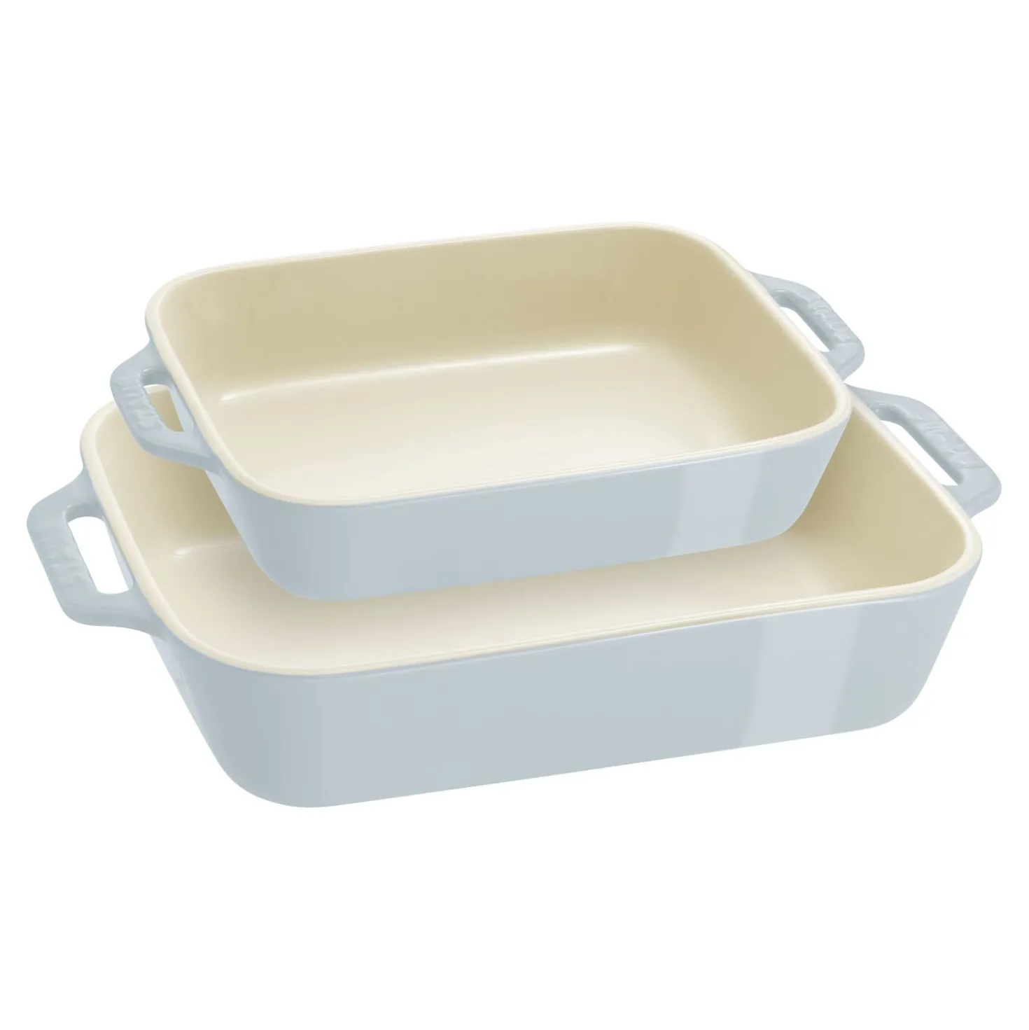 2-pc, Rectangular Baking Dish Set Macaron, light blue