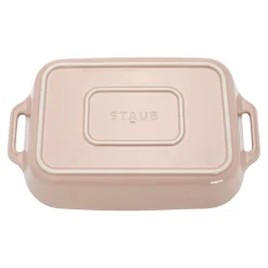 3-pc, Rectangular Baking Dish Set, light pink