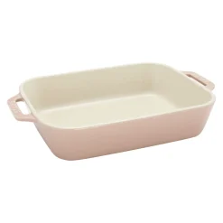 3-pc, Rectangular Baking Dish Set, light pink