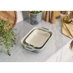 2-pc, Rectangular Baking Dish Set, eucalyptus