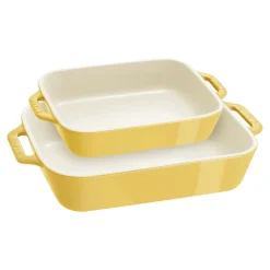 2-pc, Rectangular Baking Dish Set, citron