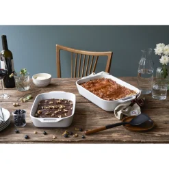 2-pc, Rectangular Baking Dish Set, white
