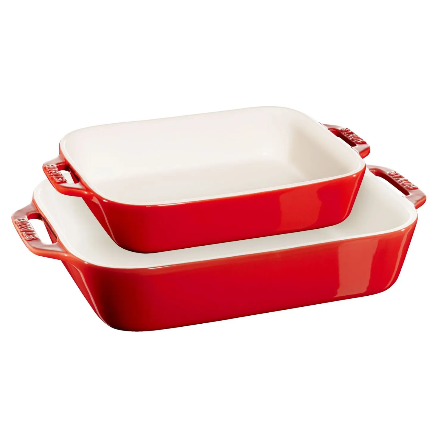 2-pc, Rectangular Baking Dish Set, cherry