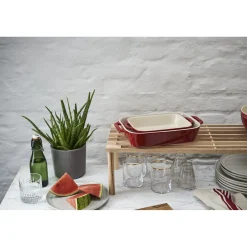 2-pc, Rectangular Baking Dish Set, cherry