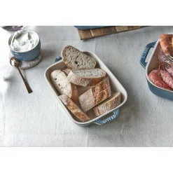 3-pc, Rectangular Baking Dish Set, rustic turquoise