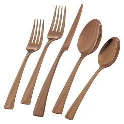 20-pc Rose Gold Flatware Set, 18/10 Stainless Steel, Rose