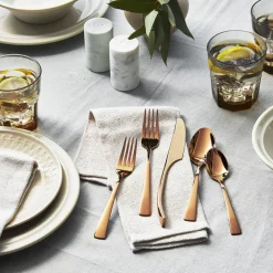 20-pc Rose Gold Flatware Set, 18/10 Stainless Steel, Rose