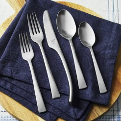 45-pc Satin Flatware Set, 18/10 Stainless Steel