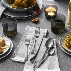 20-pc Slate Flatware Set, 18/10 Stainless Steel, Anthracite