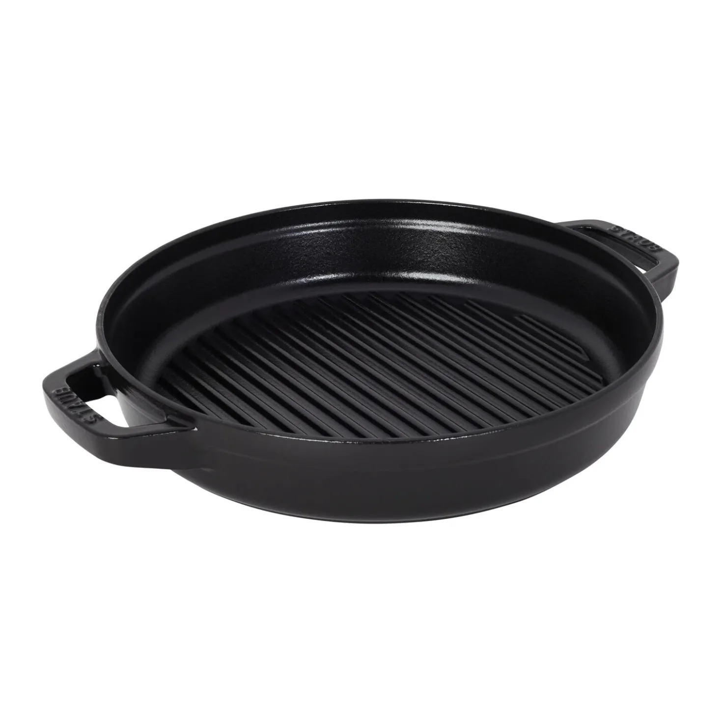 4-pc Stackable Set, Black Matte, Cast Iron