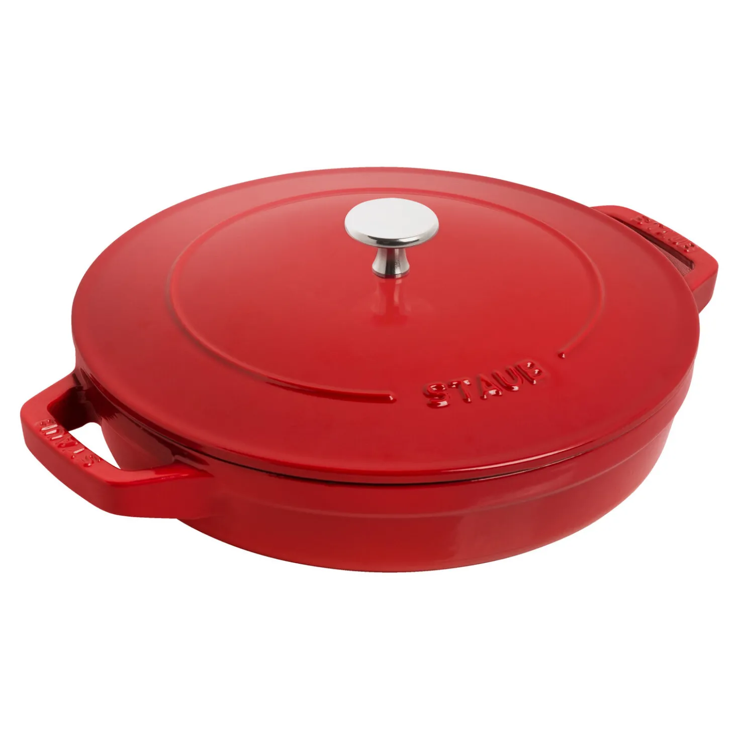 4-pc Stackable Set, Cherry, Cast Iron