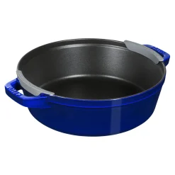 4-pc Stackable Set, Dark Blue, Cast Iron