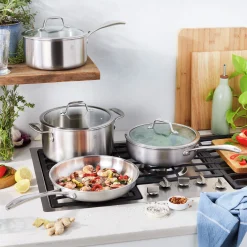 7-pc, Stainless Steel, Cookware Set