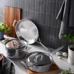 5-pc, Stainless Steel Cookware Set