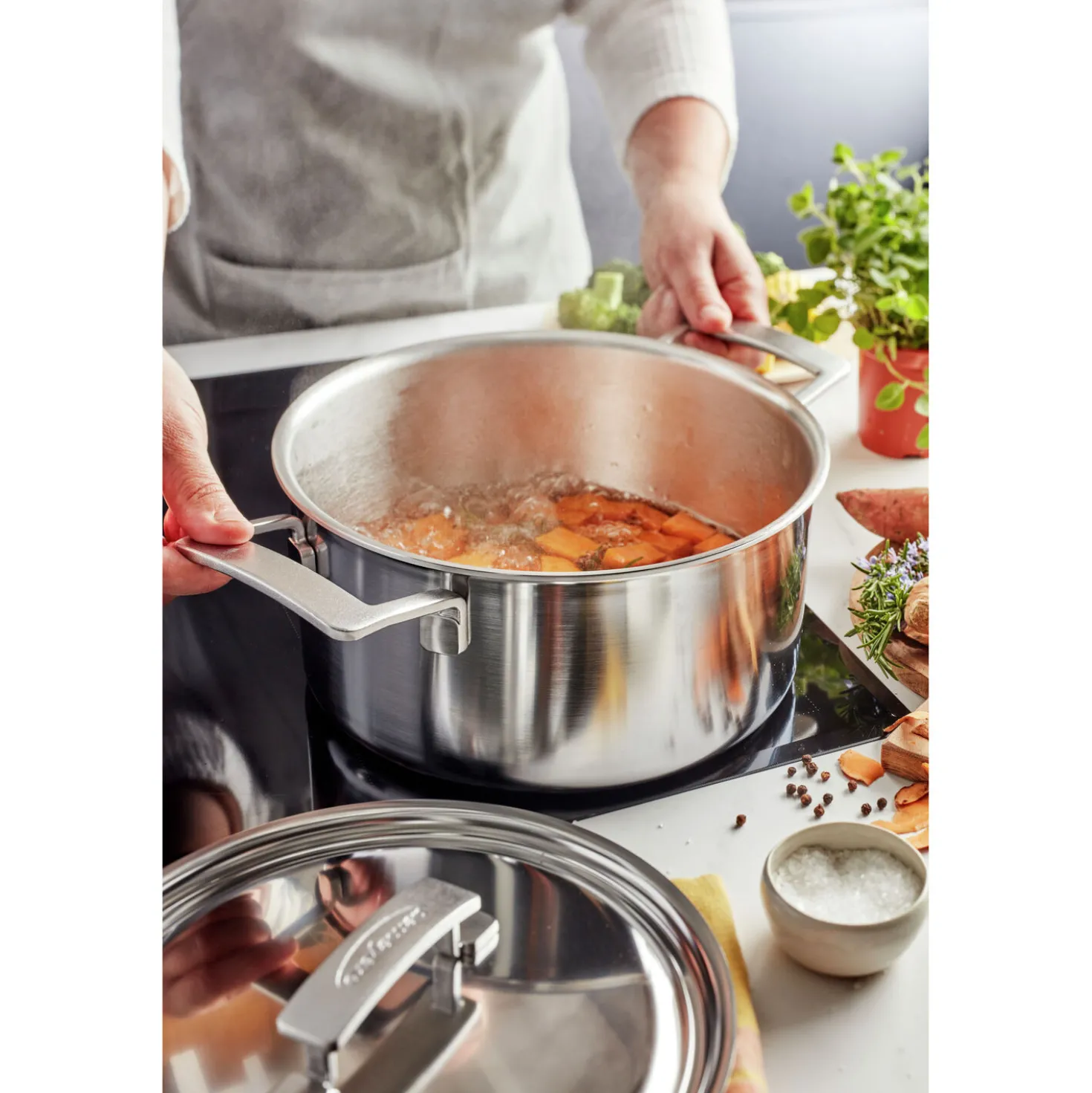 5-pc, Stainless Steel Cookware Set