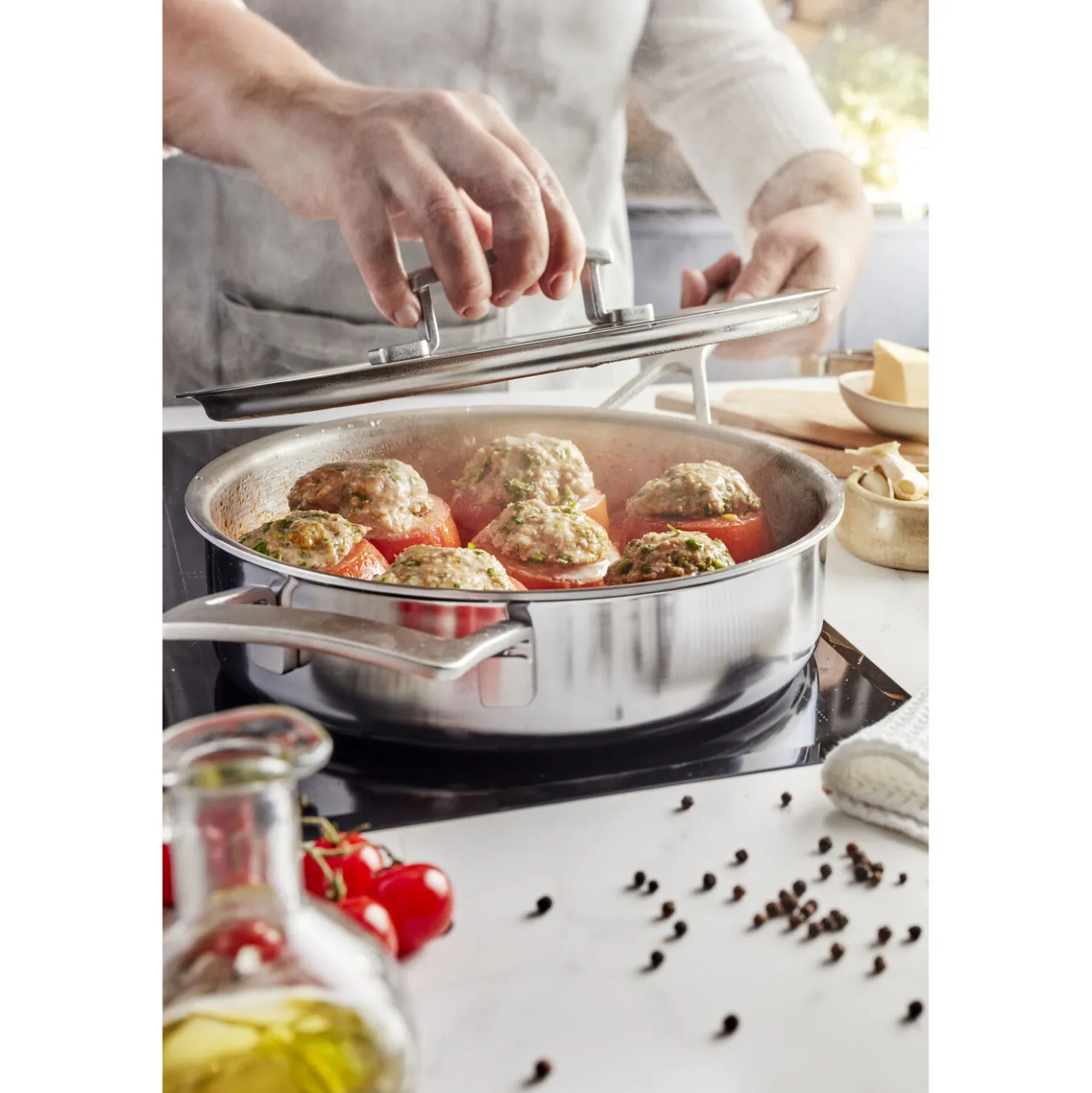 5-pc, Stainless Steel Cookware Set