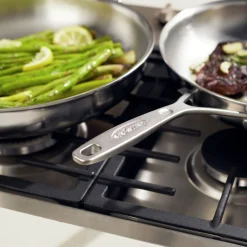 2-pc Stainless Steel Fry Pan Set