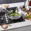 2-pc, Stainless Steel, Frying Pan Set