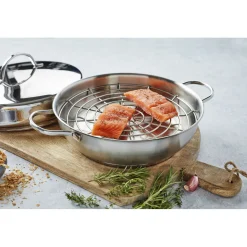 4-pc Stainless Steel Stovetop Smoker Set