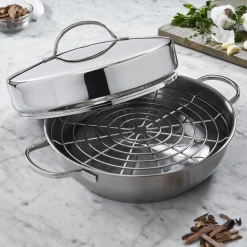 4-pc Stainless Steel Stovetop Smoker Set