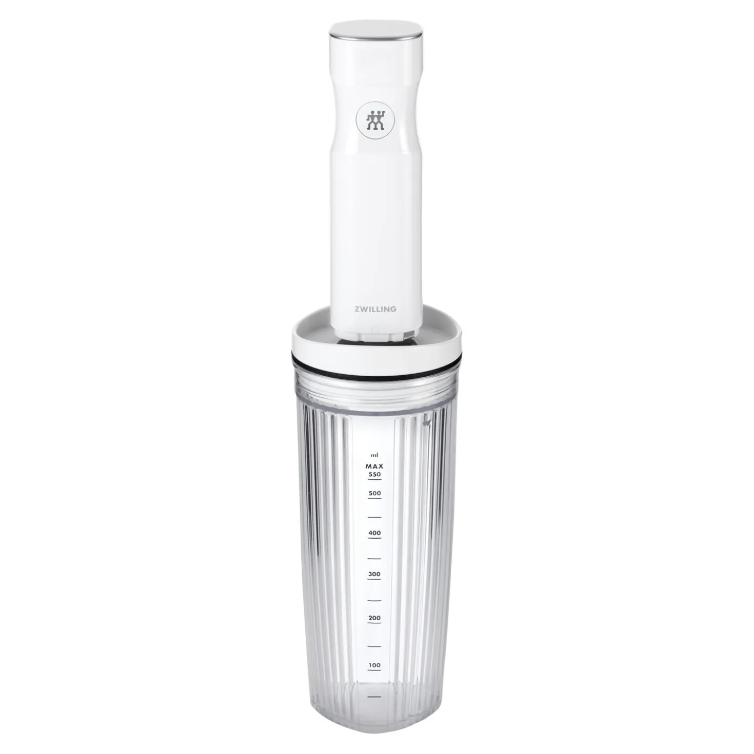 Personal Blender Jar With Drinking Lid And Vacuum Lid - White